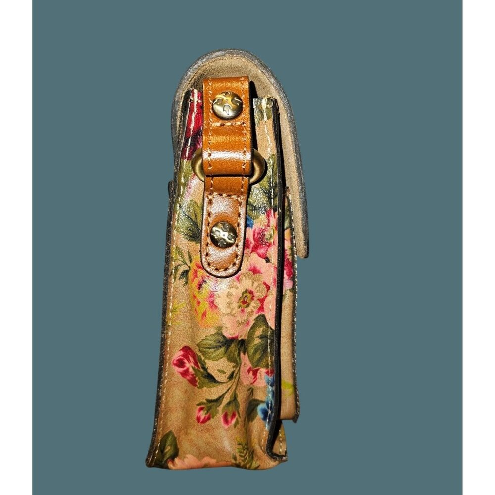 Patricia Nash Leather Cascina Vintage Victorian Garden Crossbody Bag - Picture 4 of 16